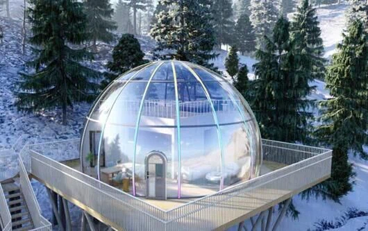 ZEWNĘTRZNY Dom Kopułowy Gwiaździstego Nieba