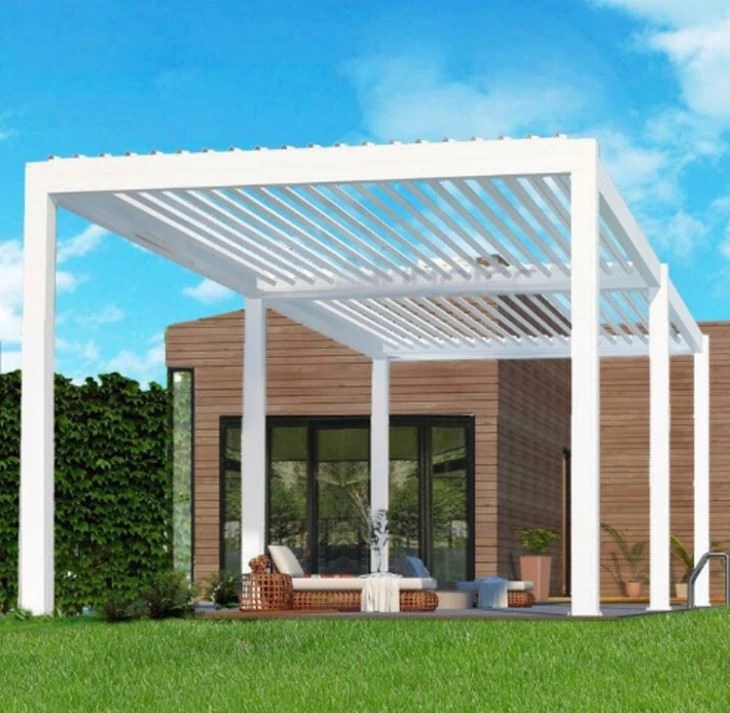 white aluminum pergola roof(1)